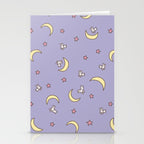Purple Moon Anime  Stationery Card Gallery Image 2