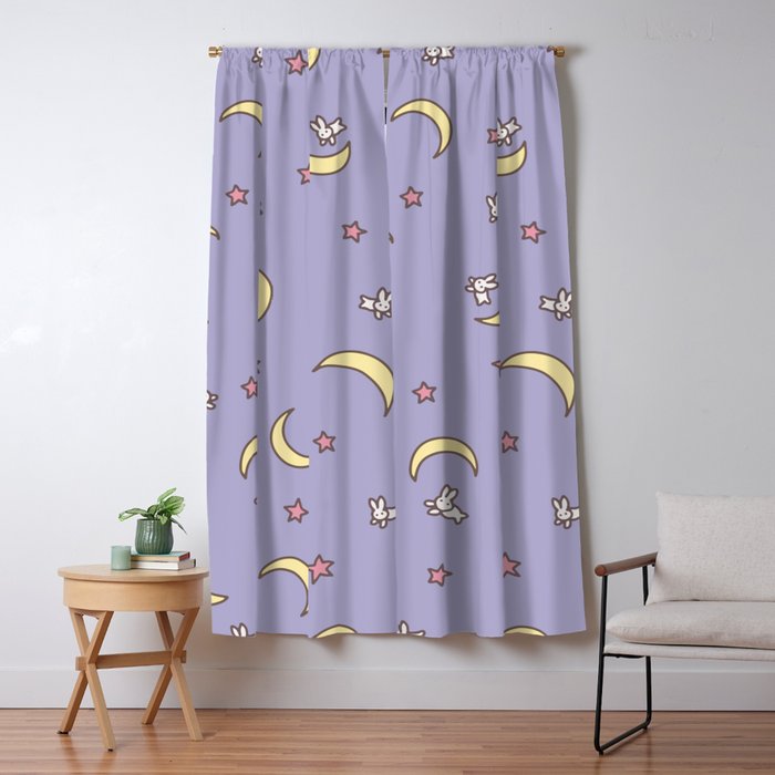 Purple Moon Anime  Window Curtain Gallery Image 5