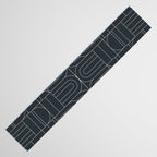 Deco Geometric 04 Black Table Runner Gallery Image 3
