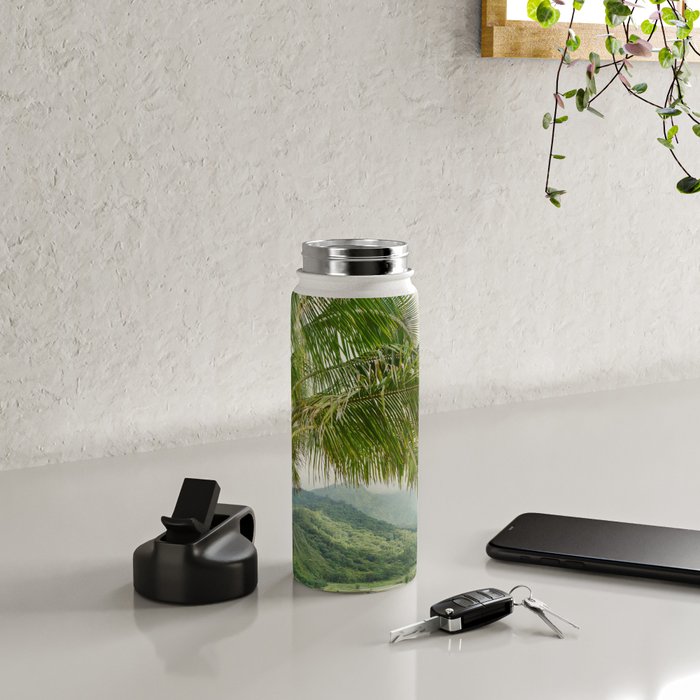 Hanalei Valley - Tropical Hawaii Landscape Photography Water Bottle Gallery Image 4