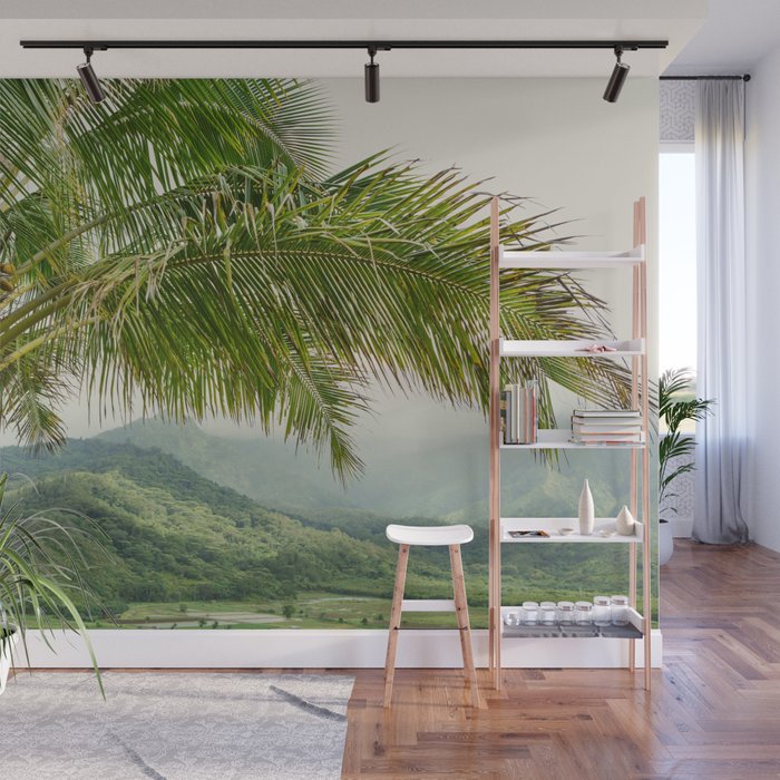 Hanalei Valley - Tropical Hawaii Landscape Photography Wall Mural Gallery Image 1