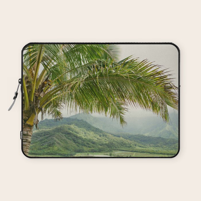 Hanalei Valley - Tropical Hawaii Landscape Photography Laptop Sleeve Gallery Image 1