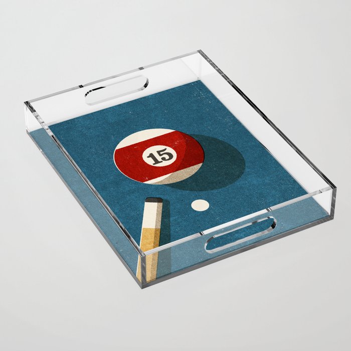 BILLIARDS / Ball 15 Acrylic Tray Gallery Image 1