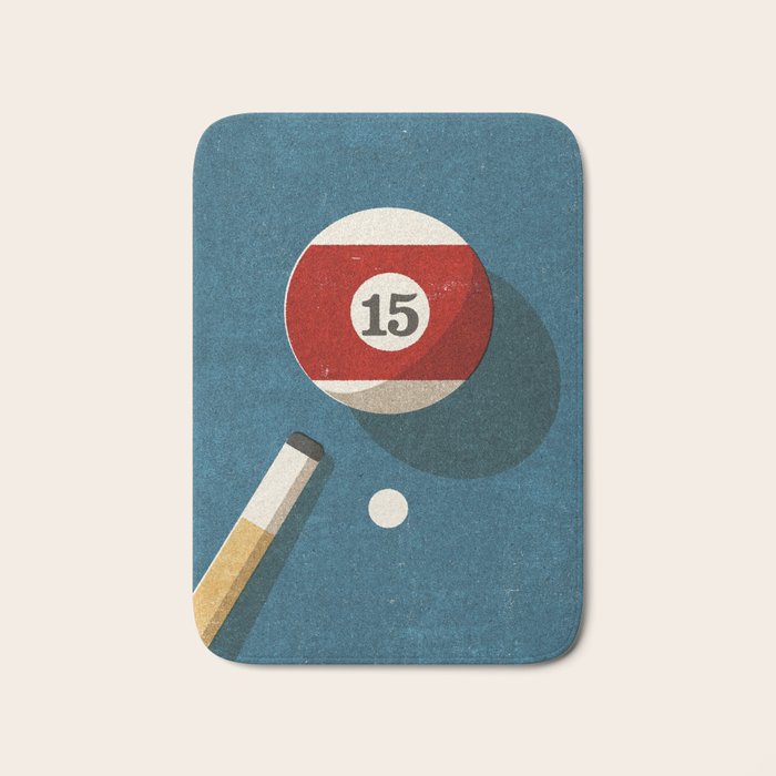 BILLIARDS / Ball 15 Bath Mat Gallery Image 1