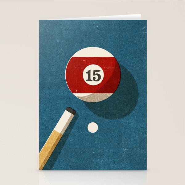 BILLIARDS / Ball 15 Stationery Card Gallery Image 2