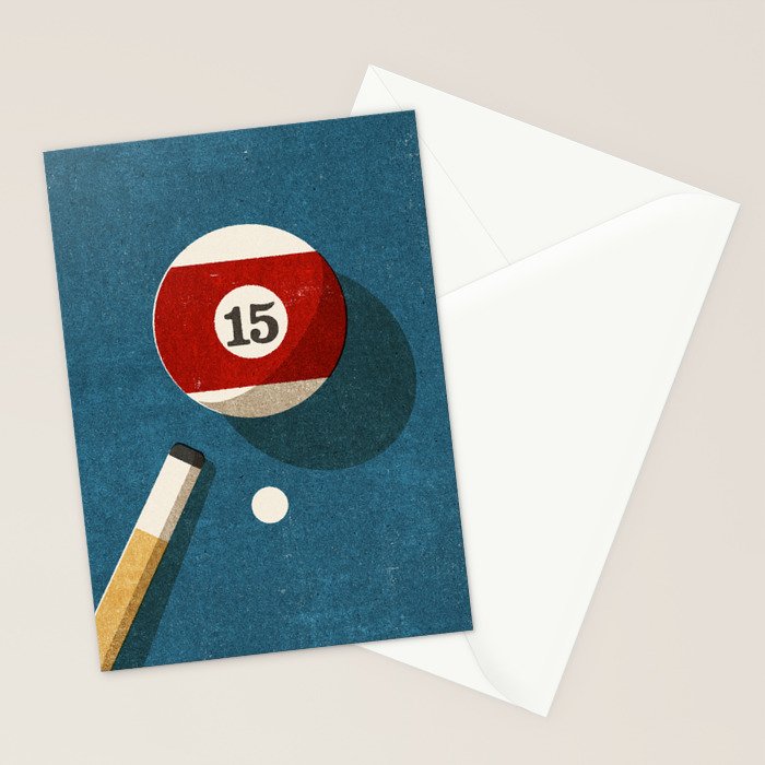 BILLIARDS / Ball 15 Stationery Card Gallery Image 2