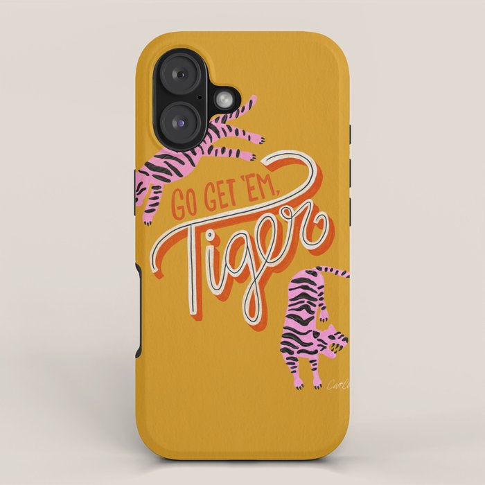 Go Get 'Em Tiger - Yellow Palette iPhone Case Gallery Image 1