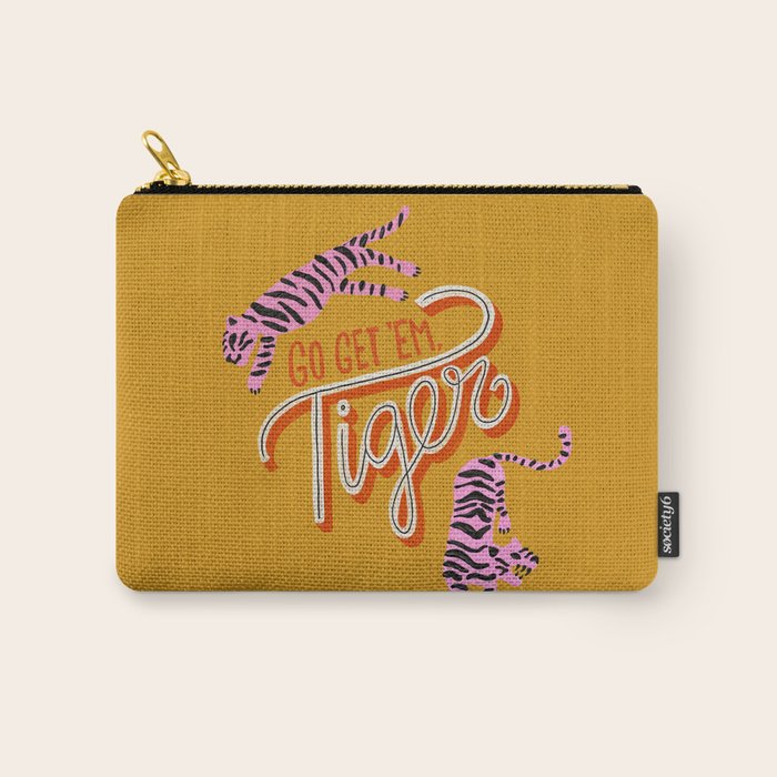 Go Get 'Em Tiger - Yellow Palette Carry All Pouch Gallery Image 1
