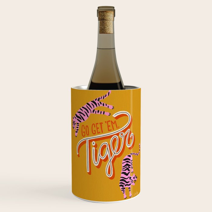 Go Get 'Em Tiger - Yellow Palette Wine Chiller Gallery Image 1