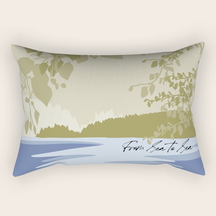 location sea to sea canada Rectangular Pillow Gallery Image 2