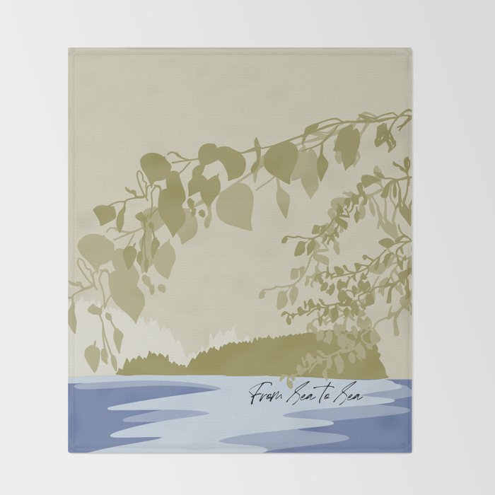 location sea to sea canada Throw Blanket Gallery Image 2