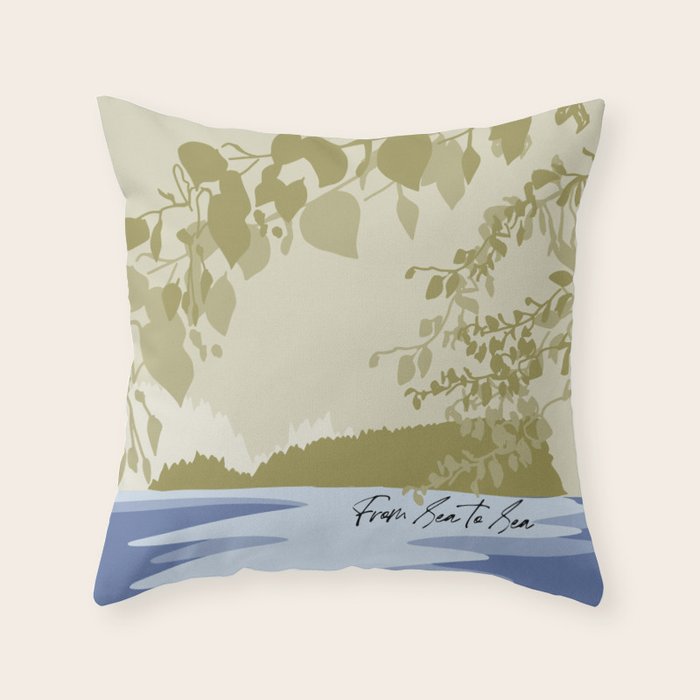 location sea to sea canada Throw Pillow Gallery Image 6