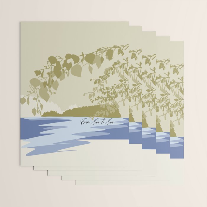 location sea to sea canada Wrapping Paper Gallery Image 3