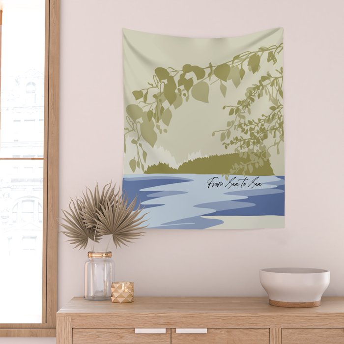 location sea to sea canada Wall Tapestry Gallery Image 2