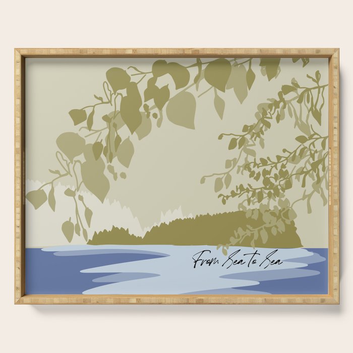 location sea to sea canada Serving Tray Gallery Image 1