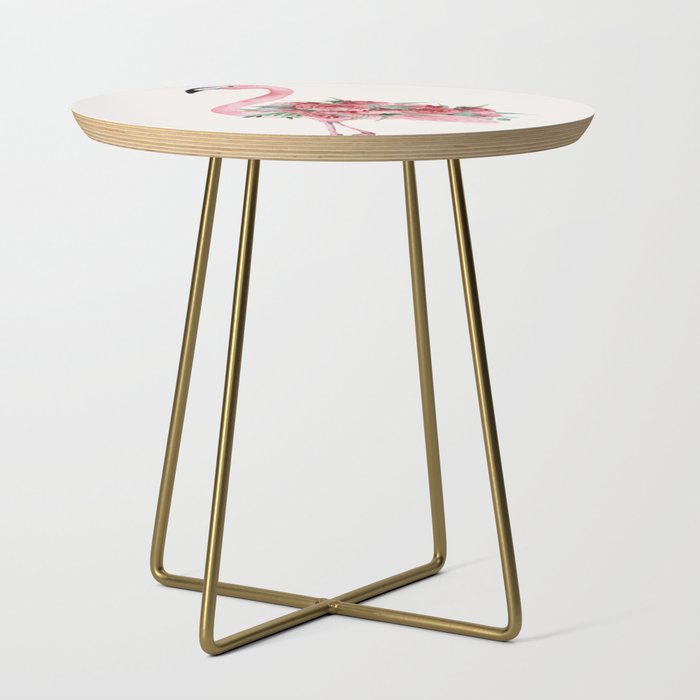 Flamingo Floral Side Table Gallery Image 1