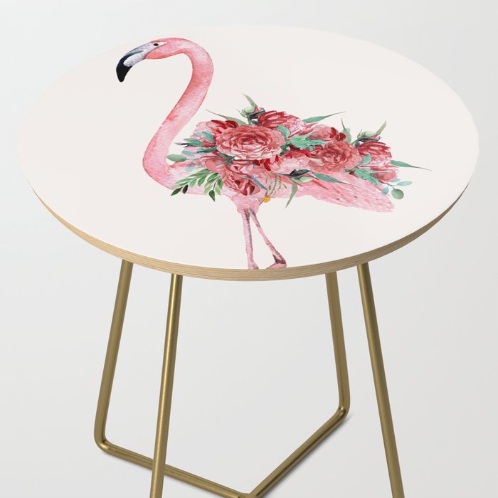 Flamingo Floral Side Table Gallery Image 2