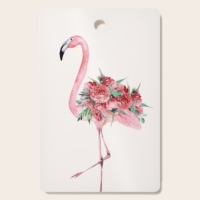 Flamingo Floral Cutting Board Gallery Image 1