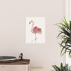 Flamingo Floral Poster Gallery Image 2