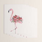 Flamingo Floral Wrapping Paper Gallery Image 3