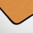 GOLD FISH Solid Color Plain Bright Orange Shade Desk Mat Gallery Image 4