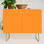 GOLD FISH Solid Color Plain Bright Orange Shade Credenza Gallery Image 1