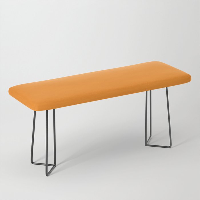 Gold Fish Solid Color Plain Bright Orange Shade Bench