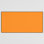 GOLD FISH Solid Color Plain Bright Orange Shade Desk Mat Gallery Image 3