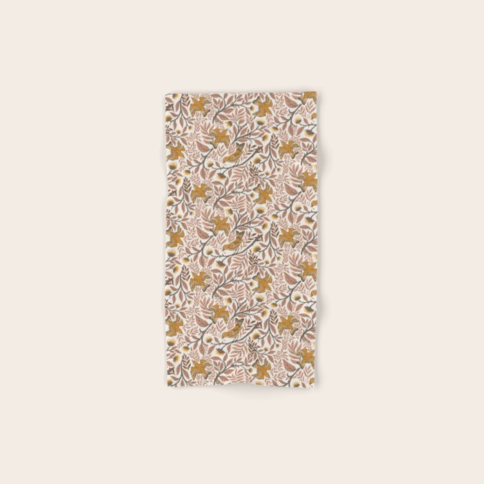 Secret Garden Birds - Neutral  Bath Towel Gallery Image 1