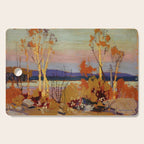 Tom Thomson Birches 1916 Canadian Landscape Artist Cutting Board Gallery Image 1