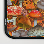 Mushroom Collage Print in Orange Laptop Sleeve Gallery Image 3