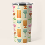 Vintage Cocktail Glasses  Travel Mug Gallery Image 1