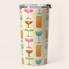Vintage Cocktail Glasses  Travel Mug Gallery Image 2