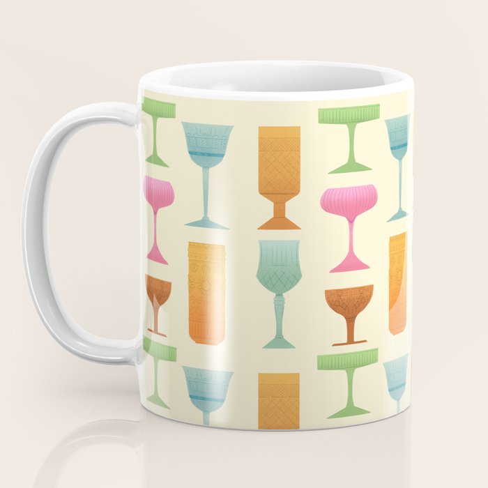 Vintage Cocktail Glasses  Coffee Mug Gallery Image 3