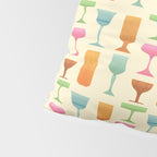 Vintage Cocktail Glasses  Pillow Sham Gallery Image 4