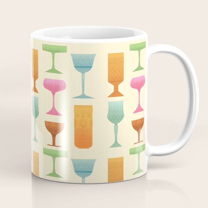 Vintage Cocktail Glasses  Coffee Mug Gallery Image 1