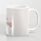 Hello Gorgeous, Rose Gold, Pink, Marble Coffee Mug Gallery Image 1