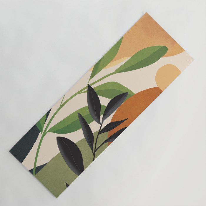 Abstract Sun Rays on the Branches 01 Yoga Mat Gallery Image 1