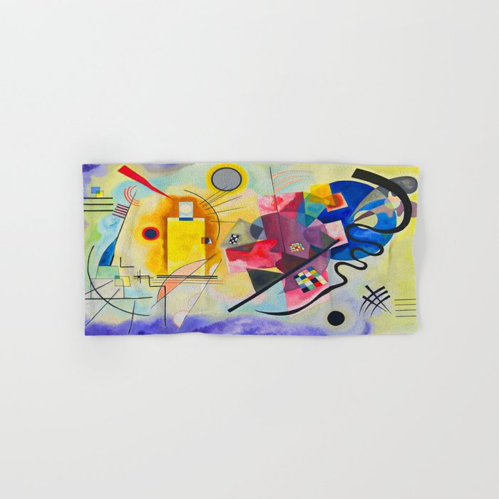 Wassily Kandinsky Yellow Red Blue Bath Towel Gallery Image 1