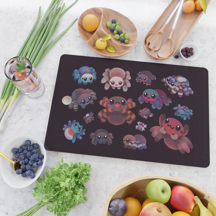 Tarantulas - dark Cutting Board Gallery Image 2