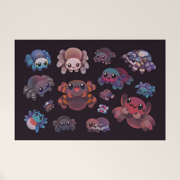 Tarantulas - dark Welcome Mat Gallery Image 1