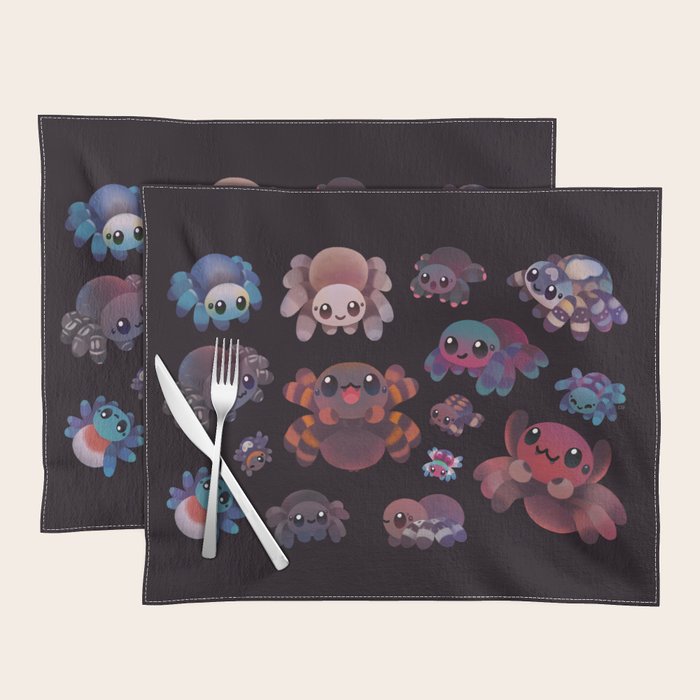 Tarantulas - dark Placemat Gallery Image 1