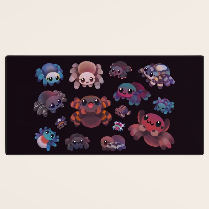 Tarantulas - dark Desk Mat Gallery Image 3