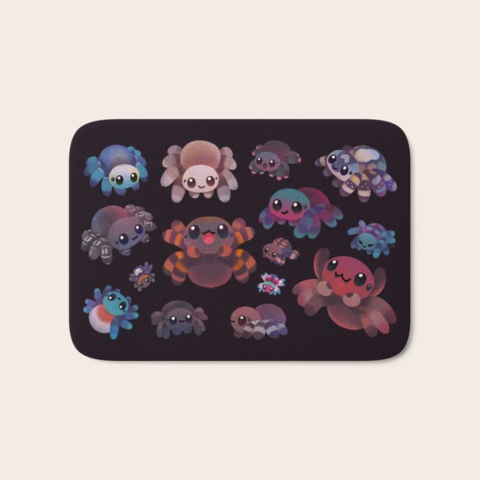 Tarantulas - dark Bath Mat Gallery Image 1