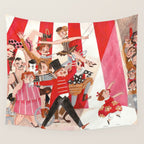 Circus in town Wall Tapestry Gallery Image 4