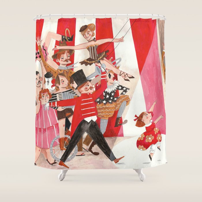 Circus in town Shower Curtain Gallery Image 1