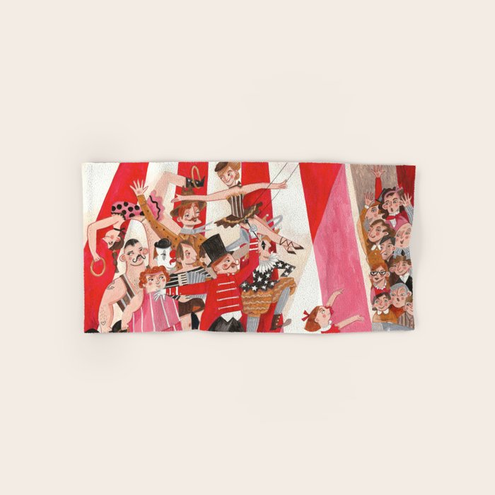 Circus in town Bath Towel Gallery Image 1
