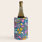 Flowers And Cats Blue Pink Yellow Wine Chiller Gallery Image 2