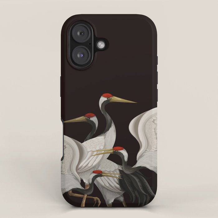 Japanese Heron Landscape iPhone Case Gallery Image 1