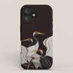 Japanese Heron Landscape iPhone Case Gallery Image 1
